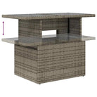 Loungeset voor tuin of terras met waterdichte tas en grijs materiaal - Grijs / met opbergruimte - Tuinsets