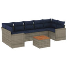 Loungeset voor tuin of terras met waterdichte tas en grijs materiaal - Grijs - Tuinsets