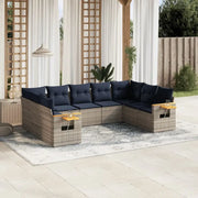 Loungeset voor tuin of terras met waterdichte tas en grijs materiaal - Grijs / Zonder tafel - Tuinsets