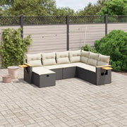 Loungest set met gepoedercoat staal zwart materiaal en afmetingen - Tuinsets