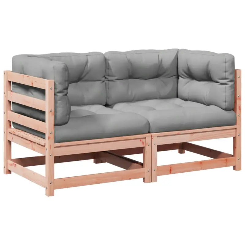 Loungetafelset van massief Douglas vurenhout voor tuin of terras - Tuinsets
