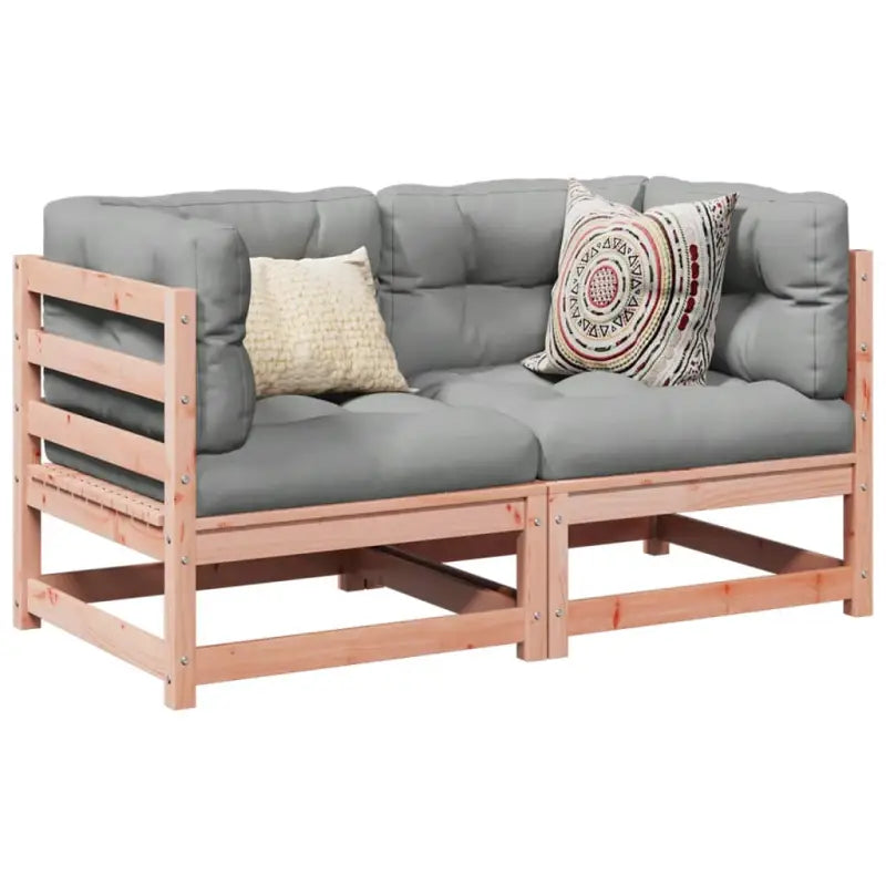 Loungetafelset van massief Douglas vurenhout voor tuin of terras - Tuinsets