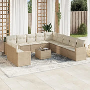 Loungetuig met beige materiaal en gepoedercoat staal afmetingen - Tuinsets