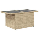 Loungetuig waterdichte zak beige materiaal en gepoedercoat staal - Tuinsets
