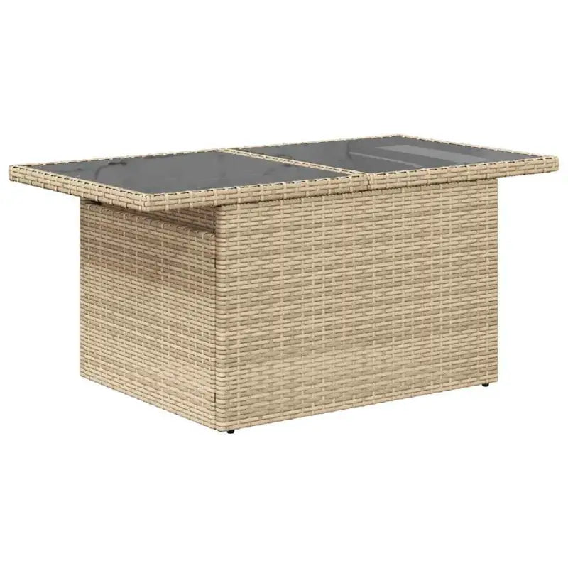 Loungetuig waterdichte zak beige materiaal en gepoedercoat staal - Tuinsets
