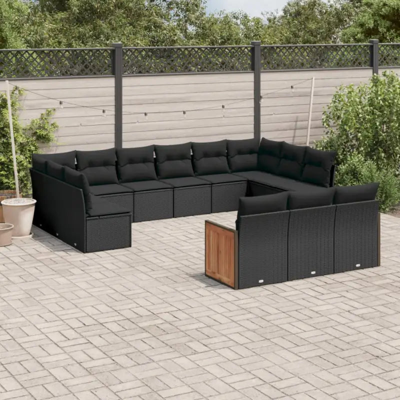 Loungetuinset in grijs materiaal met gepoedercoat staal en comfortabele afmetingen - Zwart / Zonder tafel - Tuinsets