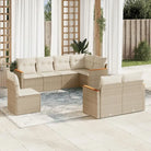 Loungetuinset in zwart materiaal met gepoedercoat staal afmetingen - Beige / Zonder tafel - Tuinsets