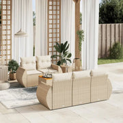 Loungetuinset met beige materiaal en gepoedercoat staal afmetingen - Tuinsets