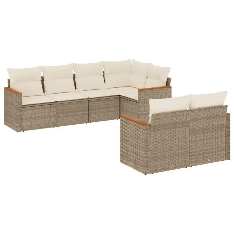 Loungetuinset met beige materiaal en gepoedercoat staal afmetingen - Tuinsets
