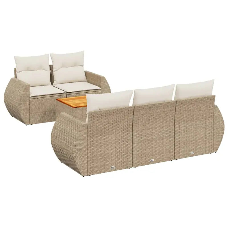 Loungetuinset met beige materiaal en gepoedercoat staal afmetingen - Tuinsets