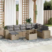 Loungetuinset met beige materiaal en gepoedercoat staal afmetingen - Tuinsets
