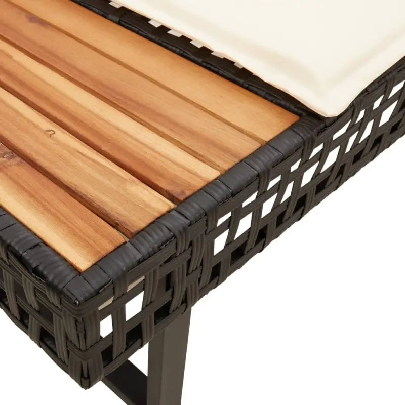 Loungetuinset met poly rattan en gepoedercoat staal voor comfortabele zitervaring - Tuinsets