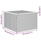 Loungetuinset met poly rattan en gepoedercoat staal voor comfortabele zitervaring - Tuinsets