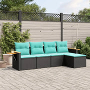 Loungetuinset met zwart materiaal en gepoedercoat staal afmetingen - Tuinsets