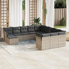 Loungetuinset van gepoedercoat staal met beige materiaal afmetingen - Grijs / Zonder tafel - Tuinsets