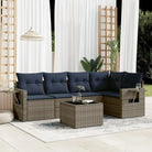 Loungetuinset van gepoedercoat staal met waterdichte tas en afmetingen - Grijs en blauw / Met tafel - Tuinsets