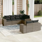 Loungetuinset van grijs gepoedercoat staal met comfortabele afmetingen - Grijs - Tuinsets