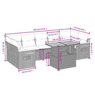 Loungezaal in grijs materiaal met gepoedercoat staal en comfortabele afmetingen - Tuinsets