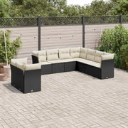 Loungezet met poly rattan en comfortabele zitervaring - Tuinsets