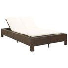 Luxe 2-persoons ligbed met poly rattan en gepoedercoat stalen frame - Tuinbedden