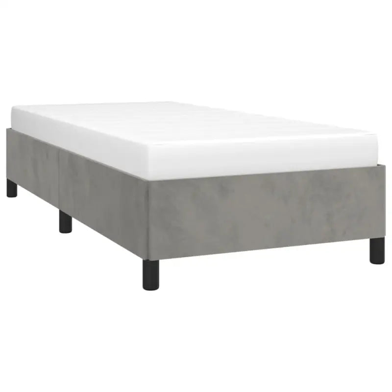 Luxe bedframe met multiplex lattenbodem en zachte fluwelen bekleding - Bedden & bedframes