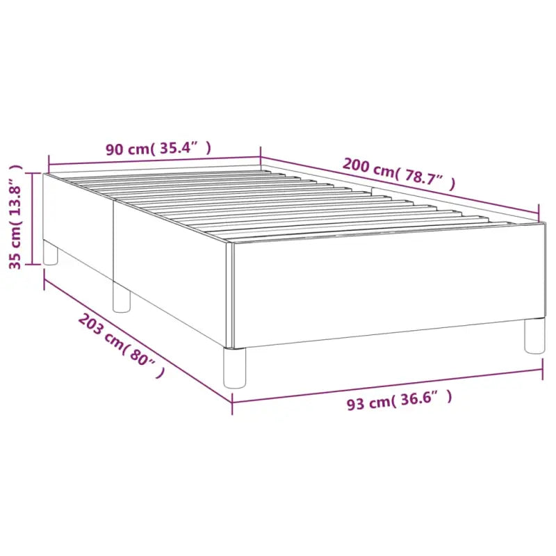 Luxe bedframe met multiplex lattenbodem en zachte fluwelen bekleding - Bedden & bedframes