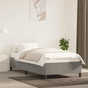 Luxe bedframe met multiplex lattenbodem en zachte fluwelen bekleding - Bedden & bedframes