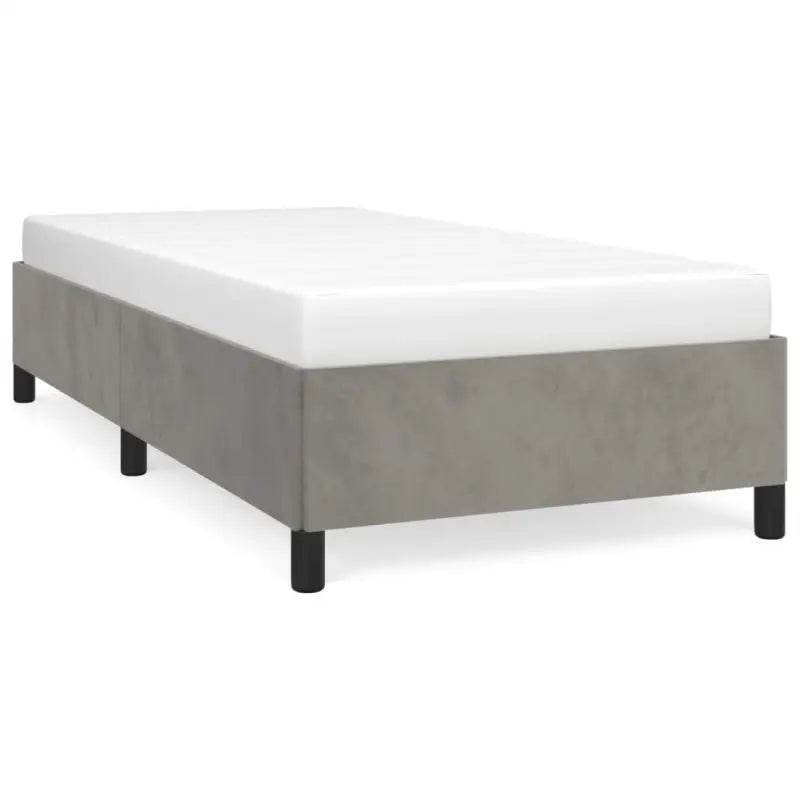 Luxe bedframe met multiplex lattenbodem en zachte fluwelen bekleding - Bedden & bedframes