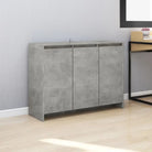Luxe Dressoir met bewerkt hout voor praktische opbergruimte - Betongrijs / 1 - Dressoirs & buffetkasten