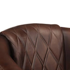 Luxe fauteuil van echt leer en massief mangohout voor ontspanning - Fauteuils & Relaxfauteuils