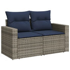 Luxe loungeset met gepoedercoated staal en waterdichte tas in grijs - Grijs - Tuinsets