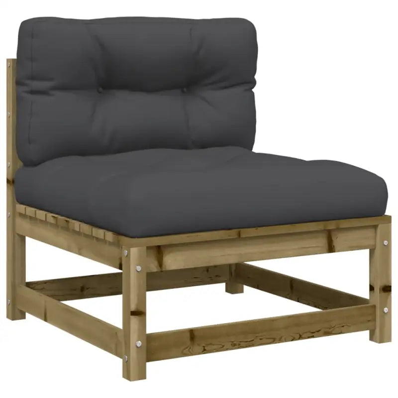 Luxe loungeset van massief grenenhout met modulair ontwerp voor comfortabel buitenplezier - Tuinsets