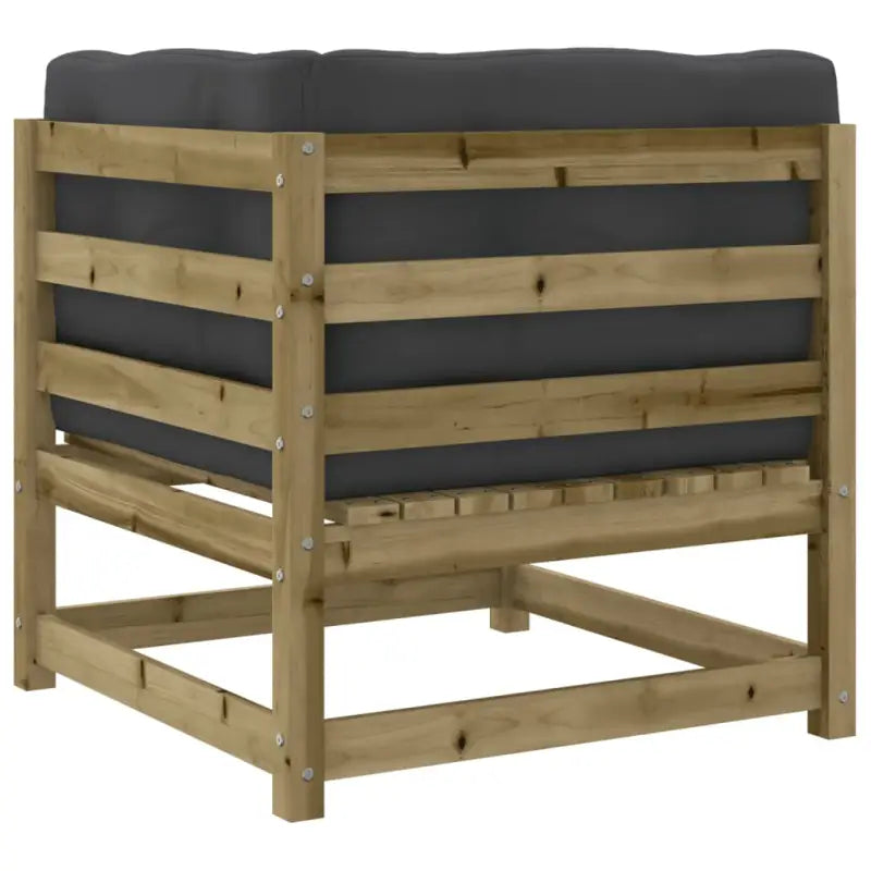 Luxe loungeset van massief grenenhout met modulair ontwerp voor comfortabel buitenplezier - Tuinsets