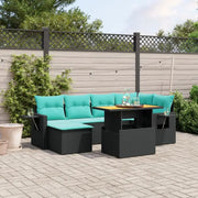 Luxe tuinset van zwart gepoedercoat staal voor buitenplezier - Tuinsets