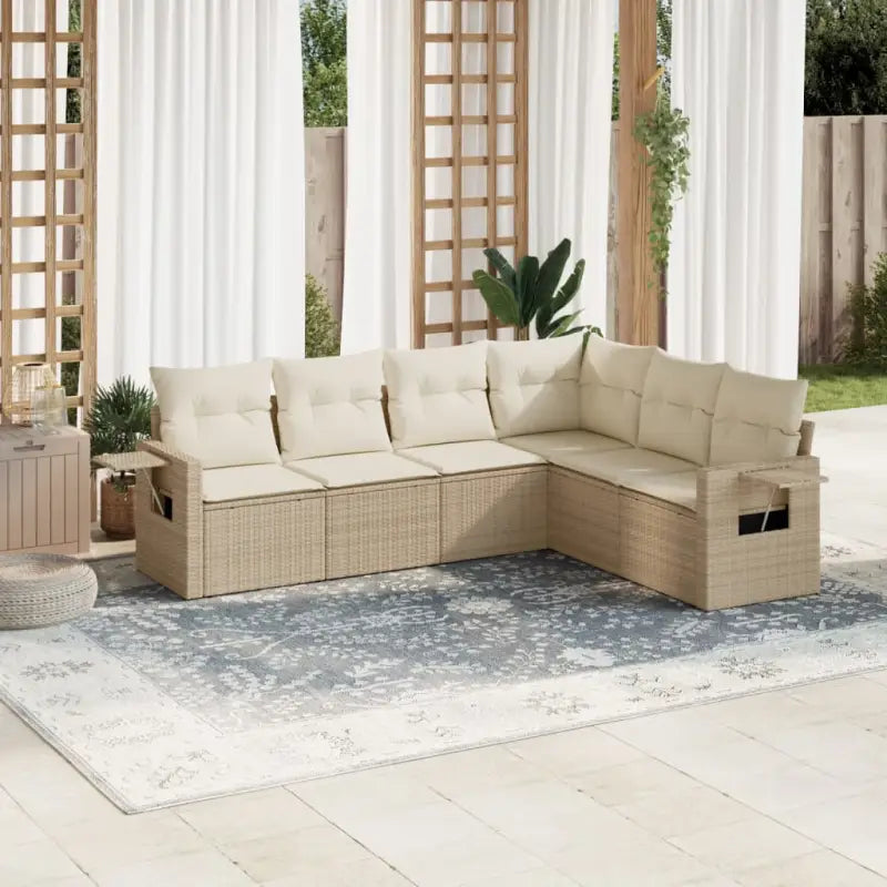 Luxe tuinsets van gepoedercoat staal met beige materiaal en waterdichte tas - beige en crèmekleurig / Zonder tafel