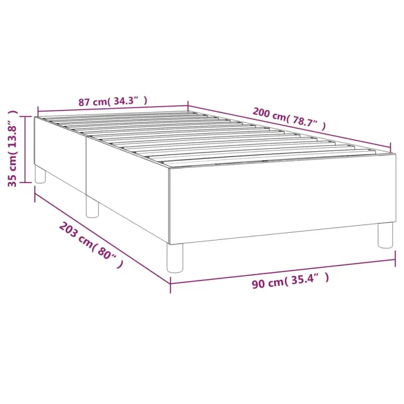 Luxueus bedframe met multiplex lattenbodem en fluweel bekleding - Bedden & bedframes