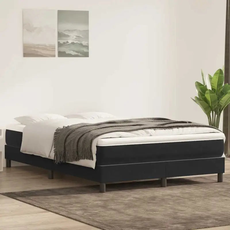 Luxueus bedframe met multiplex lattenbodem en fluweel bekleding - Bedden & bedframes