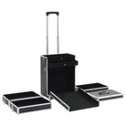 Make-up trolley met afneembare zwenkwielen voor georganiseerde schoonheid - Zwart / 1 - Toilettassen