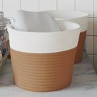 Manden met modern design voor praktische en decoratieve opberging - Bruin - Manden
