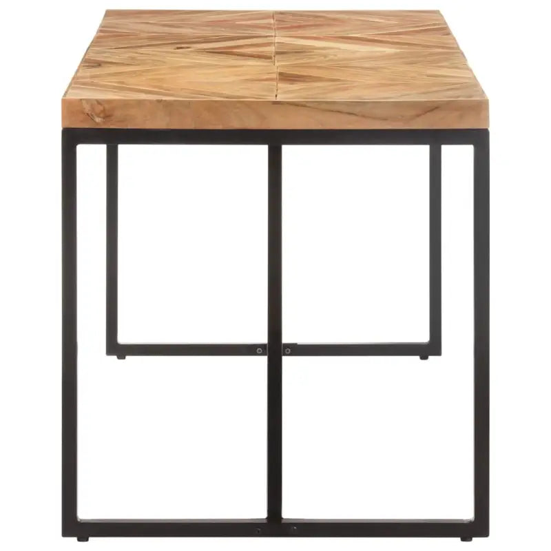 Massief acacia eettafel met industriële uitstraling voor woonkamer of keuken - Eettafels