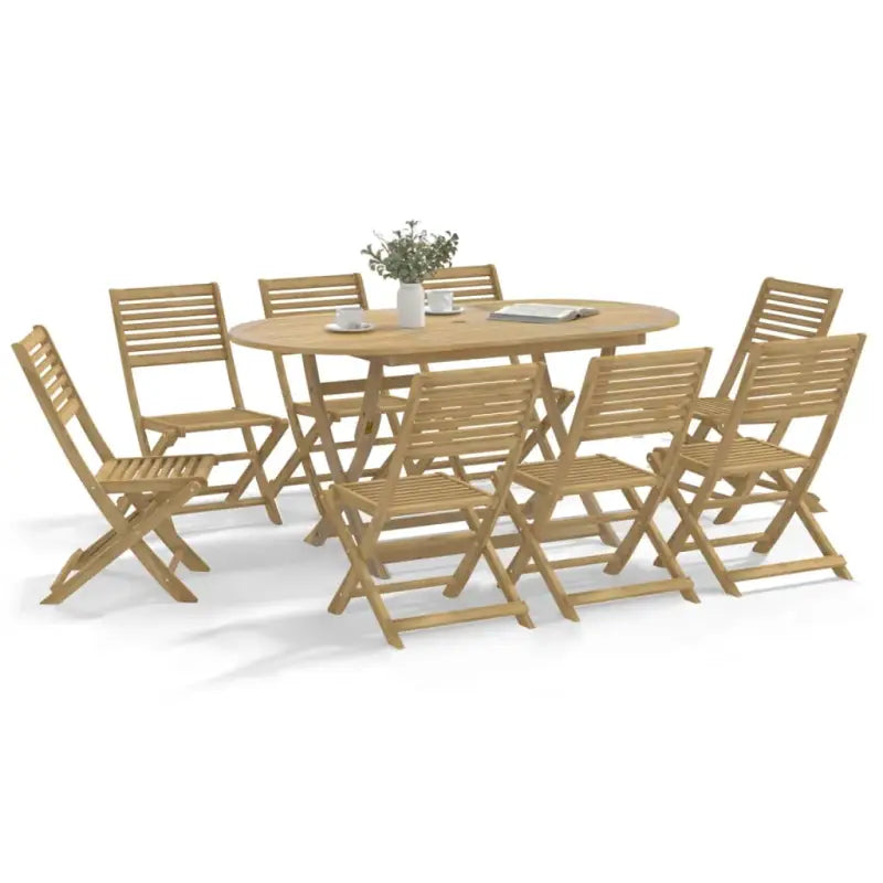 Massief acaciahout houten tuinstoelen voor tuin en terras - 8 / Zonder armleuning - Tuinstoelen