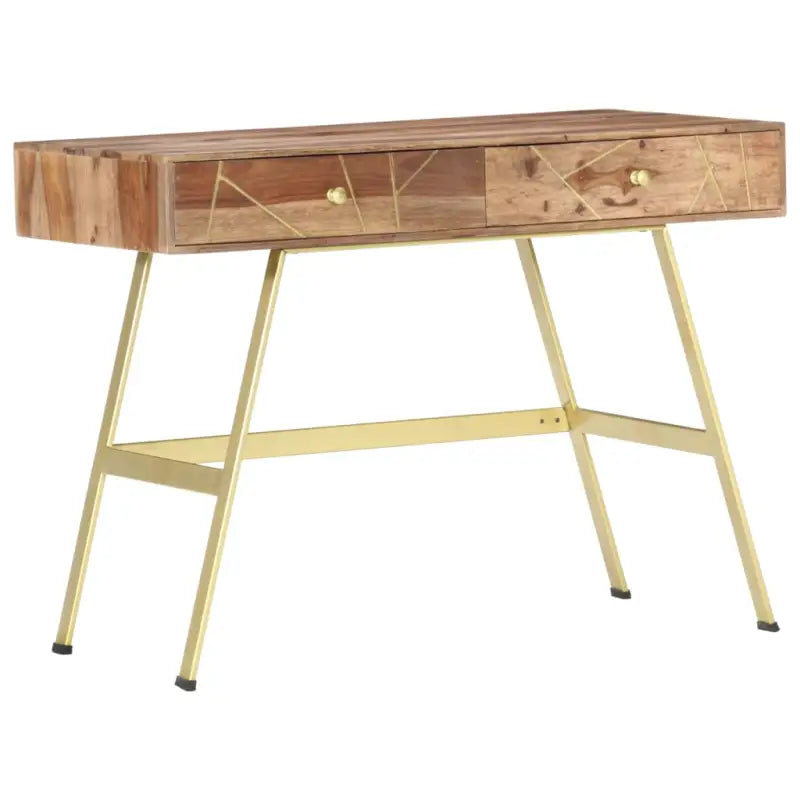 Massief acaciahout industriële schrijftafel voor wand of computergebruik - Bureaus