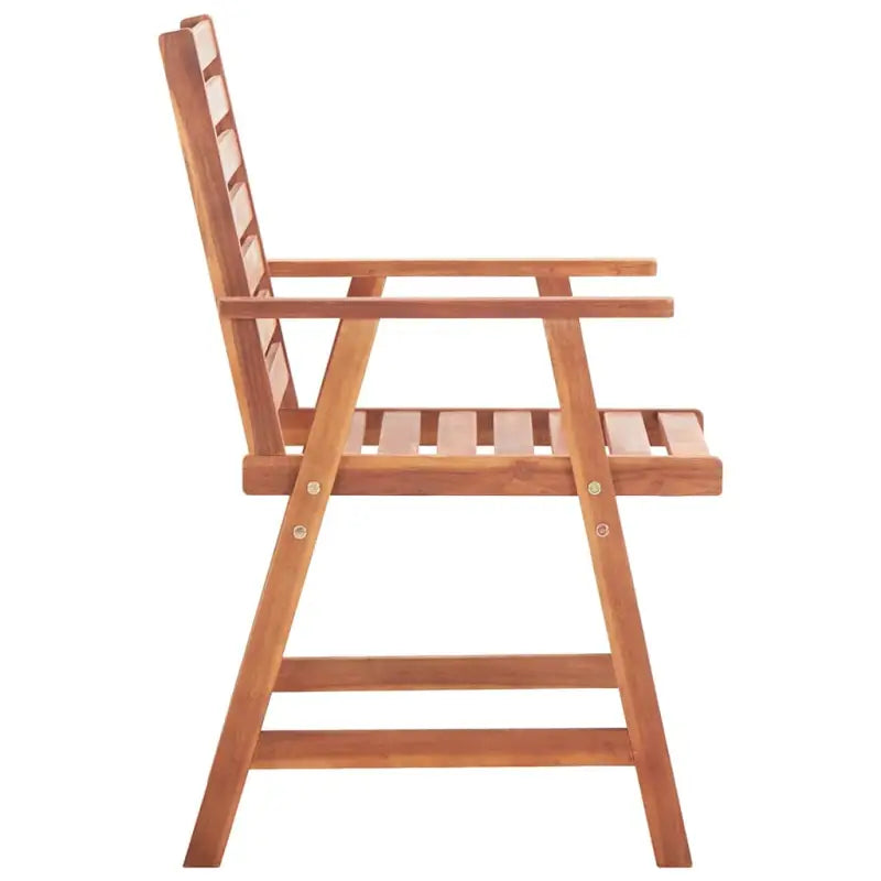 Massief acaciahout tuinstoelen met kussens en sets touwtjes voor buiten - Tuinstoelen