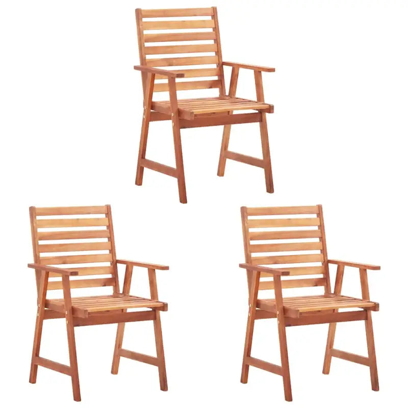 Massief acaciahout tuinstoelen met kussens en sets touwtjes voor buiten - Tuinstoelen