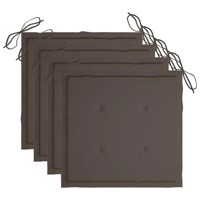 Massief acaciahout tuinstoelen met kussens en sets touwtjes voor buiten - Tuinstoelen