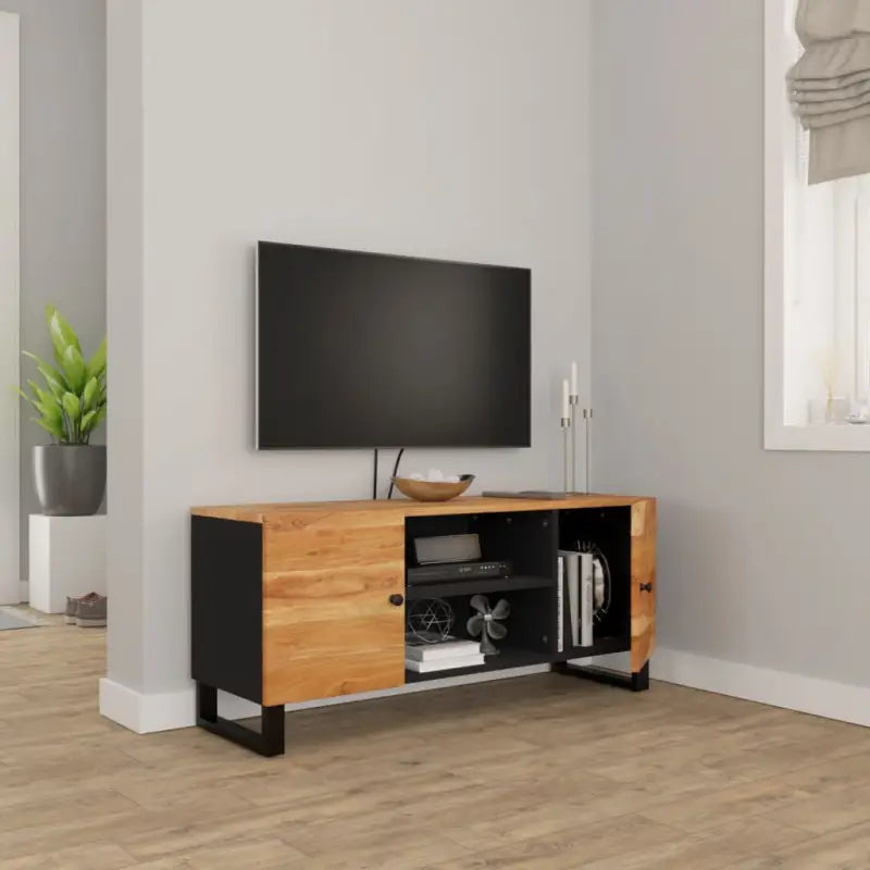 Massief Acaciahout Tv-Meubel met Moderne Charme - Tv-meubels