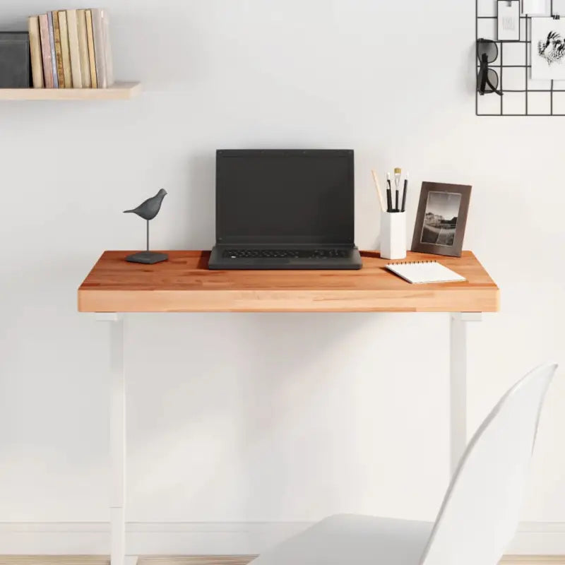 Massief beukenhout houten tafelblad voor eenvoudig schoon en nieuw leven - Bruin / 80 x 40 x 4 cm / 1 - Tafelbladen