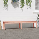 Massief Douglashout Tuinbank met Gelat ontwerp voor buitengebruik - Natuurlijk douglashout / 203.5 x 44 x 45 cm / 1