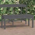 Massief Douglashout Tuinbank met Gelat ontwerp voor buitengebruik - Grijs grenenhout / 109 x 44 x 45 cm / 1 - Tuinbanken