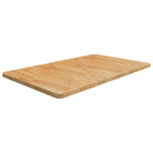 Massief eikenhout wastafelblad voor een natuurlijke renovatie - Lichtbruin / 100 x 60 x 2.5 cm - Aanrechtbladen